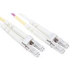 RS PRO LC to LC Duplex Multi Mode OM4 Fibre Optic Cable, 900um, Violet, 2m