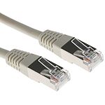 RS PRO Cat5 Male RJ45 to Male RJ45 Ethernet Cable, F/UTP Shield, Grey PVC Sheath, 1m