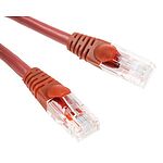 RS PRO Cat5e Male RJ45 to Male RJ45 Ethernet Cable, U/UTP Shield, Red LSZH Sheath, 5m