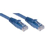 RS PRO Cat6 Male RJ45 to Male RJ45 Ethernet Cable, U/UTP Shield, Blue PVC Sheath, 10m