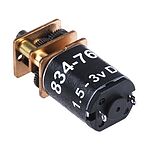 RS PRO Brushed Geared, 0.58 W, 3 V dc, 9 Ncm, 45 rpm, 3mm Shaft Diameter