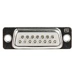 RS PRO 15 Way Panel Mount D-sub Connector Socket, 2.77mm Pitch