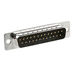 RS PRO 25 Way Panel Mount D-sub Connector Plug, 2.77mm Pitch