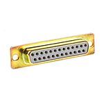 RS PRO 25 Way Panel Mount D-sub Connector Socket, 2.77mm Pitch