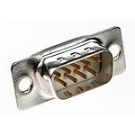 RS PRO 9 Way Panel Mount D-sub Connector Plug, 2.77mm Pitch