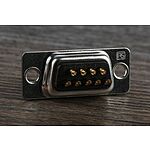 RS PRO 9 Way Panel Mount D-sub Connector Plug, 2.77mm Pitch