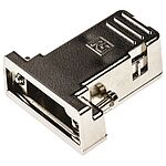 RS PRO ABS D Sub Backshell, 9 Way, Strain Relief