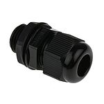 RS PRO Black Nylon Cable Gland, M16 Thread, 3mm Min, 7mm Max, IP68