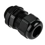 RS PRO Black Nylon Cable Gland, M20 Thread, 10mm Min, 14mm Max, IP68