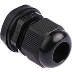 RS PRO Black Nylon Cable Gland, PG13.5 Thread, 6mm Min, 12mm Max, IP68