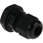 RS PRO Black Nylon Cable Gland, PG7 Thread, 3.5mm Min, 6mm Max, IP68