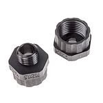 RS PRO Cable Gland Adaptor, M12 x 1.5 Exterior Thread, M16 x 1.5 Interior Thread, Nylon 66