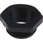 RS PRO Cable Gland Adaptor, M20 x 1.5 Exterior Thread, M16 x 1.5 Interior Thread, Nylon 66