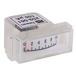 RS PRO Analogue Panel Ammeter 100uA x 50mm, ±20 %