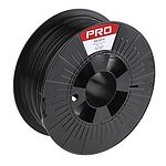 RS PRO 1.75mm Black PLA 3D Printer Filament, 1kg