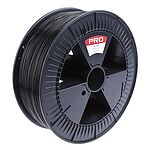 RS PRO 1.75mm Black PLA 3D Printer Filament, 2.3kg