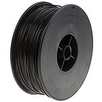 RS PRO 1.75mm Black PLA 3D Printer Filament, 300g