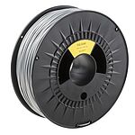RS PRO 1.75mm Silver PLA 3D Printer Filament, 1kg
