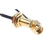 RS PRO Female SMA to Male SMA Coaxial Cable, 50 Ω, 100mm