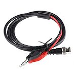 RS PRO Male BNC to Male 4mm Banana Plug x 2 Coaxial Cable, RG58, 1.2m