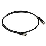 RS PRO Male BNC to Male BNC Coaxial Cable, RG58, 50 Ω, 1m