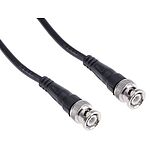 RS PRO Male BNC to Male BNC Coaxial Cable, RG58, 50 Ω, 2m