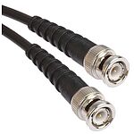 RS PRO Male BNC to Male BNC Coaxial Cable, RG58, 50 Ω, 500mm