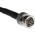 RS PRO Male BNC to Male BNC Coaxial Cable, RG59, 75 Ω, 1m