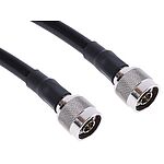 RS PRO Male N Type to Male N Type Coaxial Cable, RG213, 50 Ω, 2m