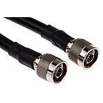 RS PRO Male N Type to Male N Type Coaxial Cable, RG213, 50 Ω, 5m
