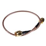 RS PRO Male SMA to Male SMA Coaxial Cable, RG316U, 50 Ω, 255mm