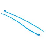 RS PRO Cable Tie, 200mm x 3.6 mm, Blue Nylon, Pk-100