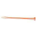 RS PRO Cable Tie, 203mm x 3.6 mm, Orange Nylon, Pk-100