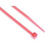 RS PRO Cable Tie, 203mm x 3.6 mm, Pink Nylon, Pk-100
