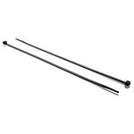 RS PRO Cable Tie, 300mm x 4.8 mm, Black Nylon, Pk-100