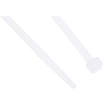 RS PRO Cable Tie, 300mm x 4.8 mm, Natural Nylon, Pk-100