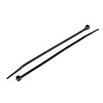 RS PRO Cable Tie, Flame Retardant, 150mm x 3.6 mm, Black Nylon, Pk-100