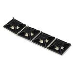 RS PRO Self Adhesive Black Cable Tie Mount 12.5 mm x 12.5mm, 3.2mm Max. Cable Tie Width