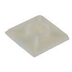 RS PRO Self Adhesive Natural Cable Tie Mount 26.3 mm x 26.3mm, 5.6mm Max. Cable Tie Width