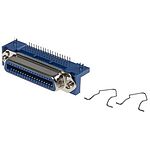 RS PRO 2.16mm Pitch 36 Way Right Angle PCB Socket, Through Hole, Solder Termination