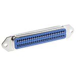 RS PRO 2.16mm Pitch 50 Way Straight PCB Socket, Through Hole, Solder Termination