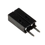 RS PRO 2.54mm Pitch 2 Way 1 Row Straight PCB Socket, Through Hole, Solder Termination