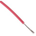 RS PRO Red 0.08 mm² Hook Up Wire, 28 AWG, 7/0.12 mm, 100m, MPPE Insulation