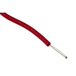 RS PRO Red 0.08 mm² Hook Up Wire, 28 AWG, 7/0.12 mm, 100m, PVC Insulation