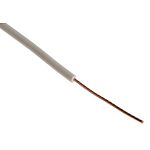 RS PRO White 0.5mm² Harsh Environment Wire, 1/0.8 mm, 100m, PVC Insulation