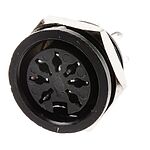 RS PRO 7 Pole Din Socket, 4A, 100 V ac, Female, Panel Mount