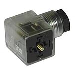 RS PRO 3P+E DIN 43650 A, Female Solenoid Connector with Indicator Light, 230 V ac Voltage