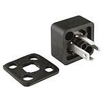 RS PRO 3P+E DIN 43650, Male Solenoid Valve Connector, 250 V ac Voltage