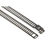 RS PRO Cable Tie, Ladder, 225mm x 7 mm, Metallic 316 Stainless Steel, Pk-100