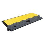 RS PRO 910mm Black/Yellow Cable Cover in Rubber, Thermoplastic, 58 x 52mm Inside dia.